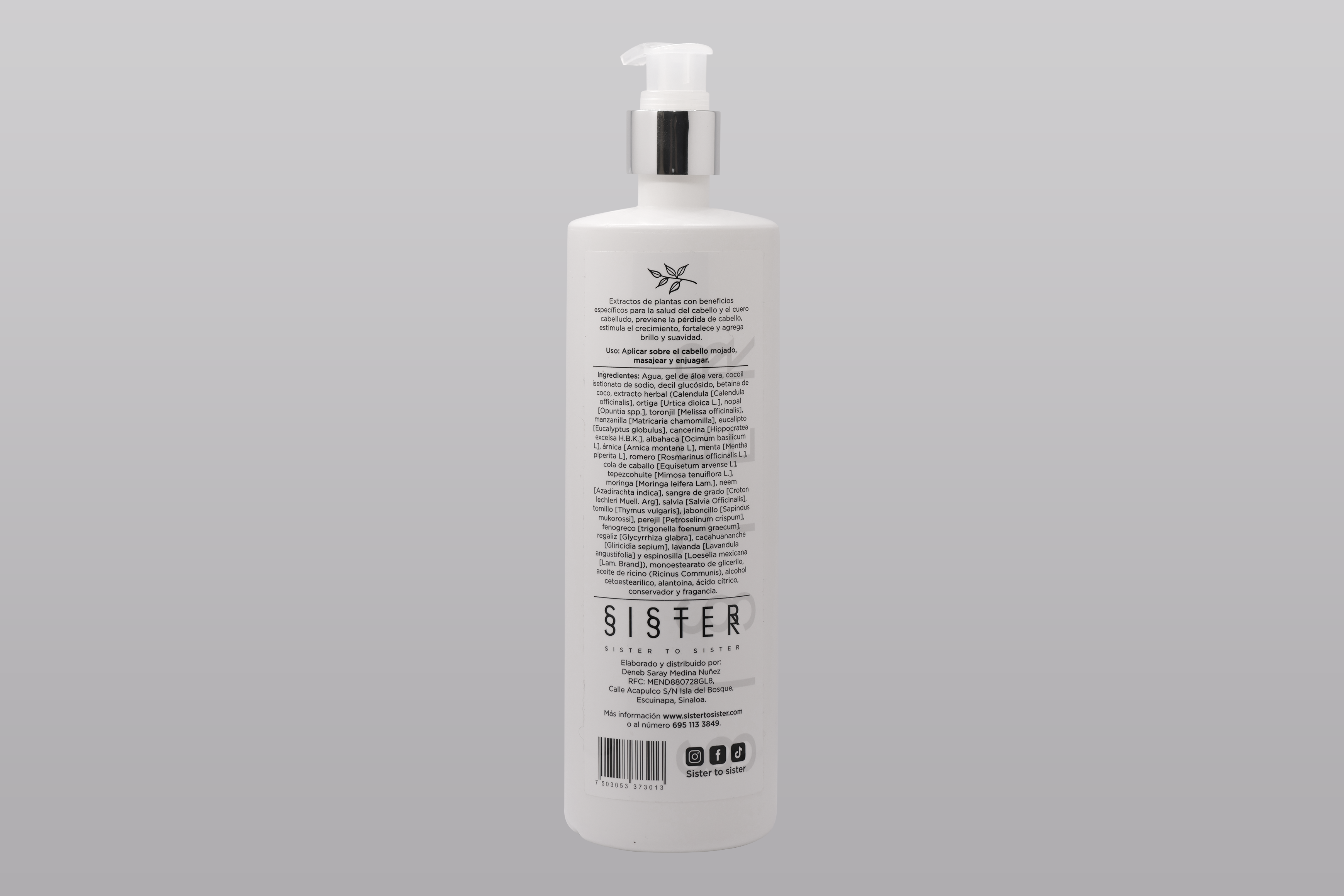 SHAMPOO HERBAL SIN SULFATOS